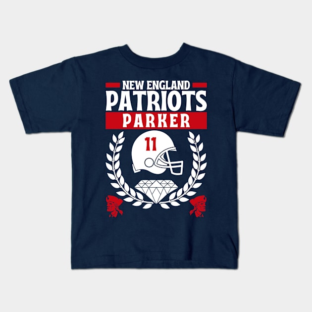 New England Patriots Parker 11 Edition 2 Kids T-Shirt by Astronaut.co